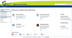 Desktop Screenshot of help.cqumail.com